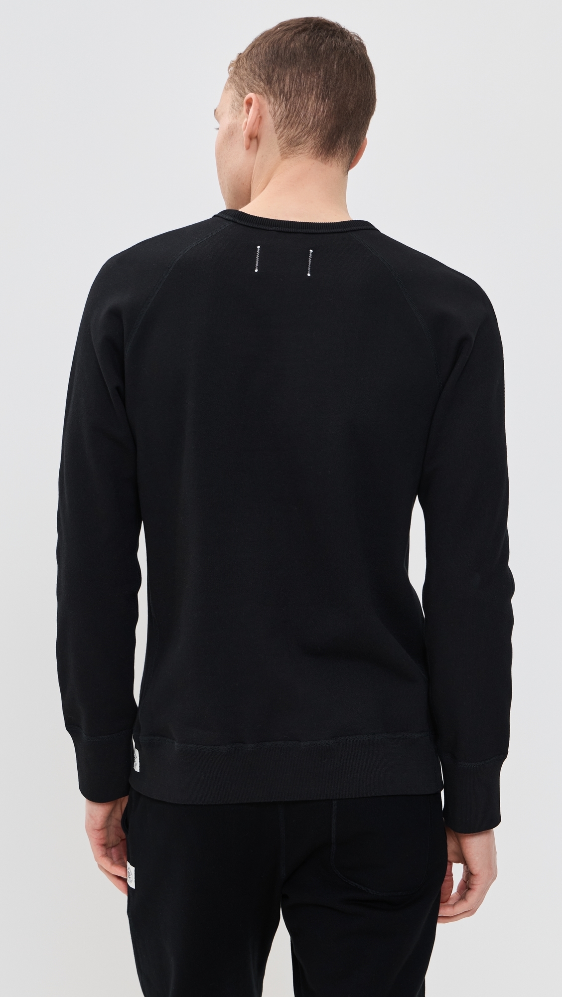 Reigning Champ Mid-Weight Terry Slim Crew Neck Black