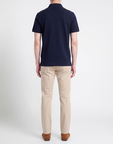 Man Polo shirt Midnight blue Size L Cotton