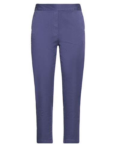 Woman Pants Purple Size 6 Cotton, Elastane