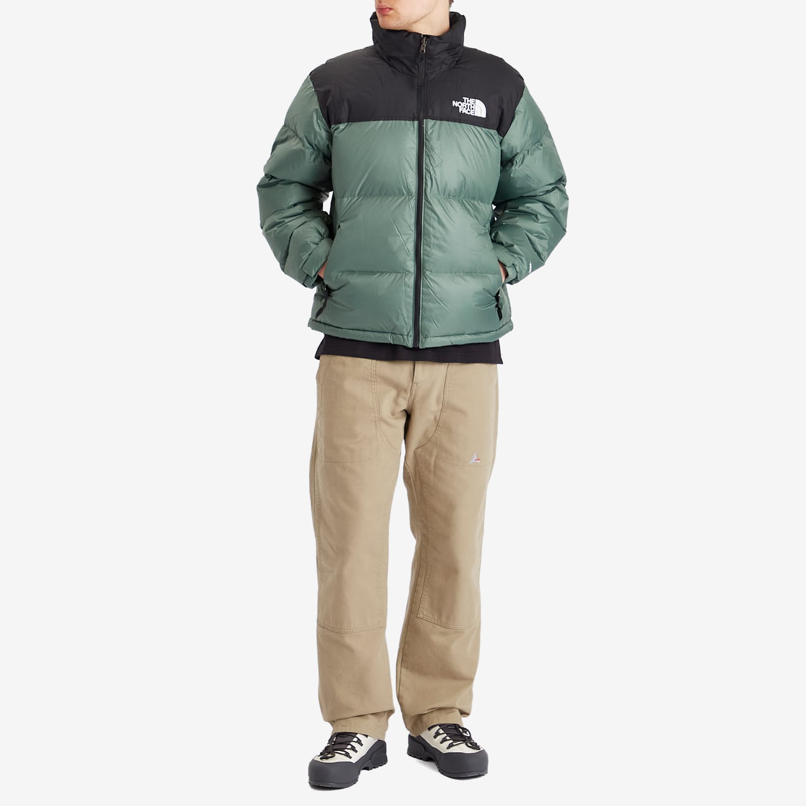 Men's 1996 Retro Nuptse Jacket in Duck Green/Tnf Black