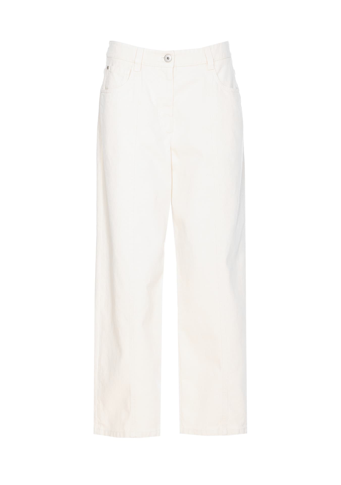 Cropped trousers - Neutrals