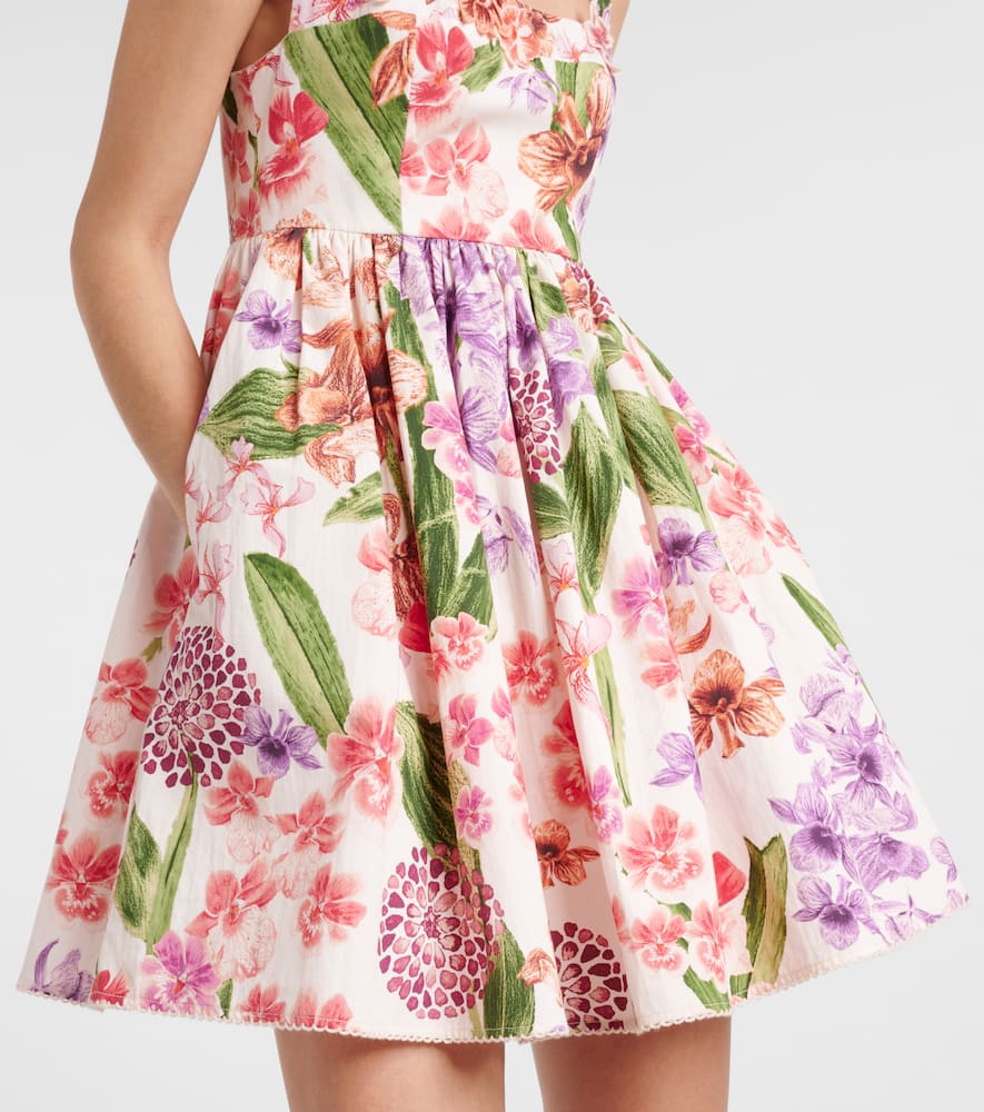 Barbare floral cotton minidress