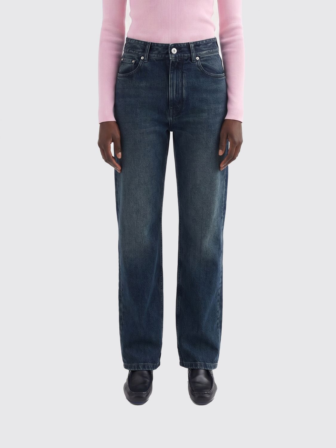 Jeans Woman color Petroleum Blue