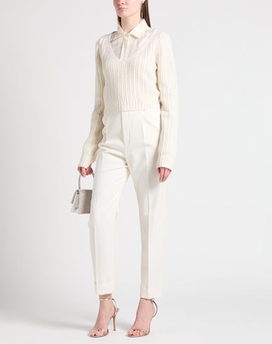 Max Mara Woman Sweater Ivory Size M Wool, Cashmere