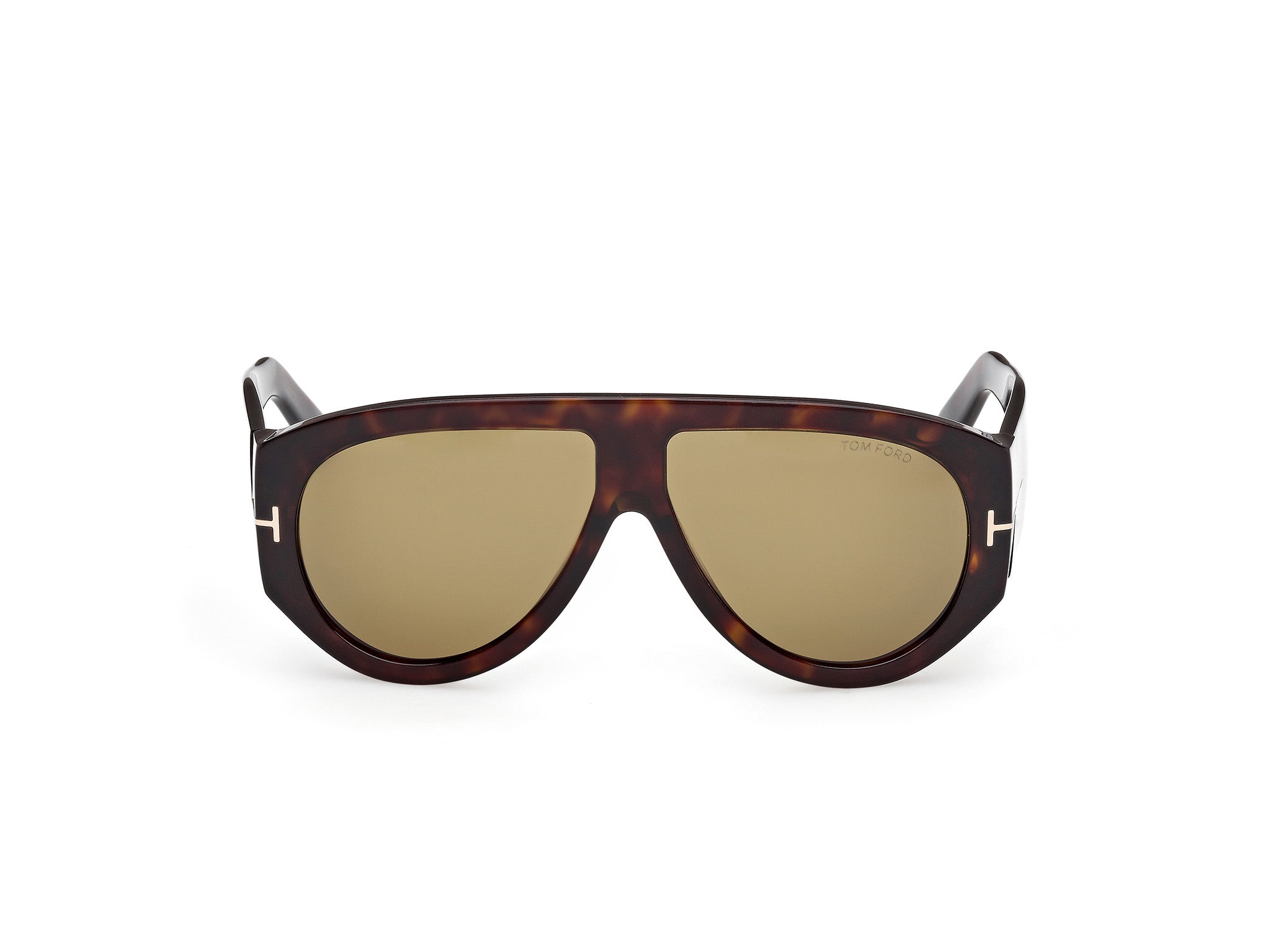 TOM FORD Man TOM FORD FT1044 BRONSON 52N Sunglasses Acetate Havana Green Pilot Norma
