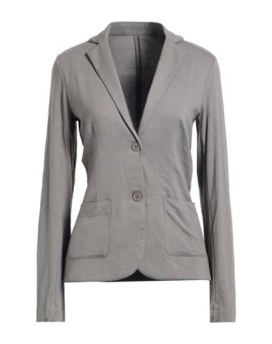 Woman Blazer Charcoal Size 1 Viscose, Elastane