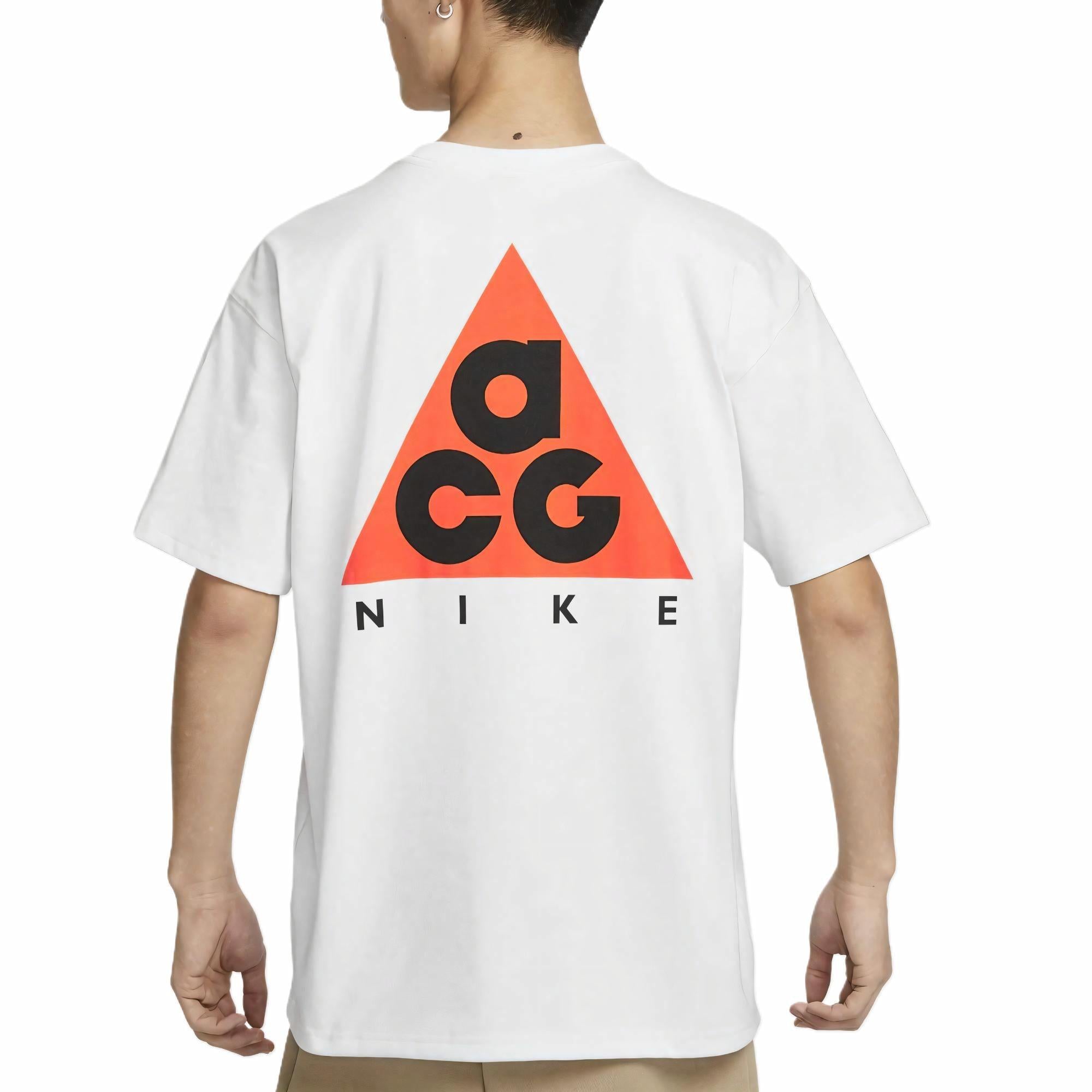 AS M ACG DF TEE M90 LBR+HBR TR T-Shirt Asia Sizing 'White Orange'