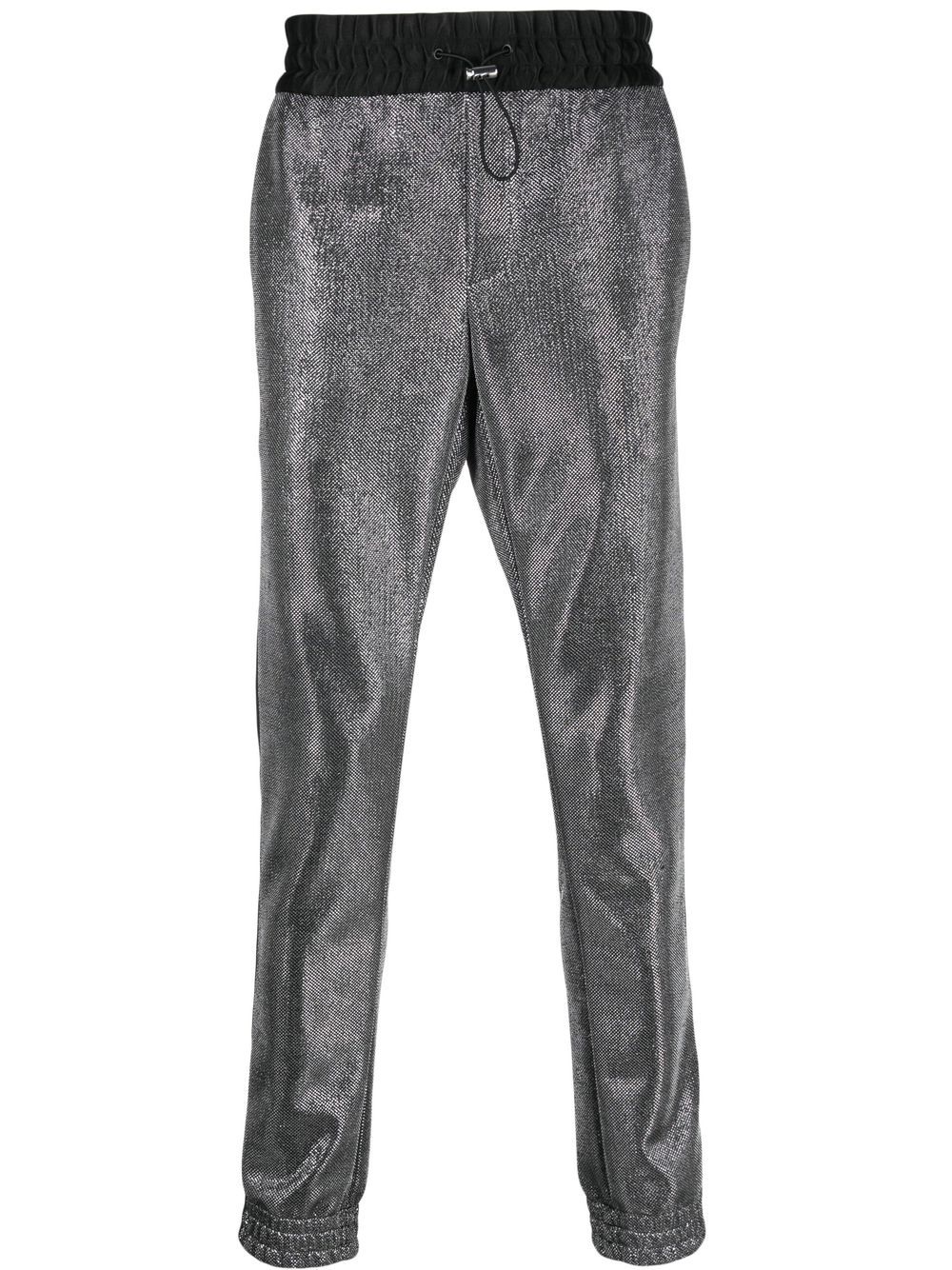 Drawstring track pants - Black