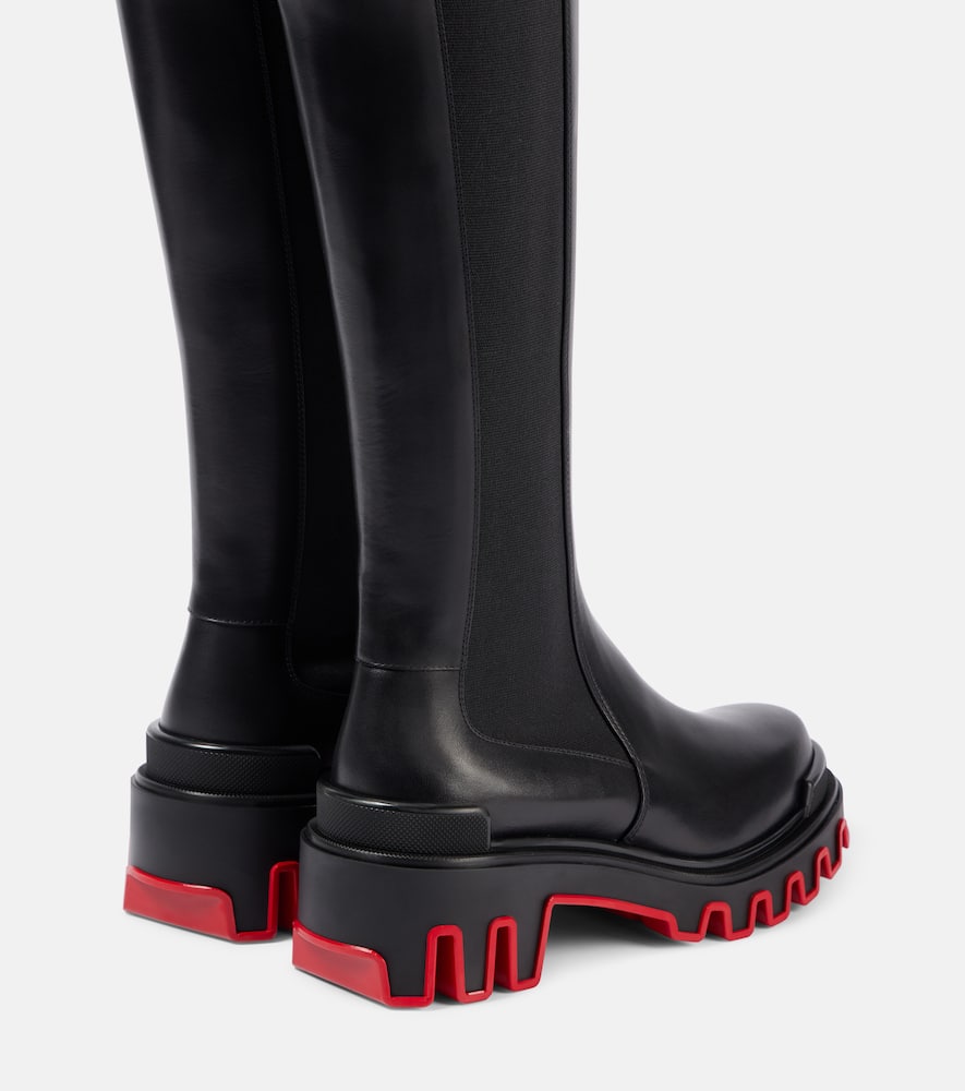 Christian Louboutin Marchacroche Dune leather knee-high boots