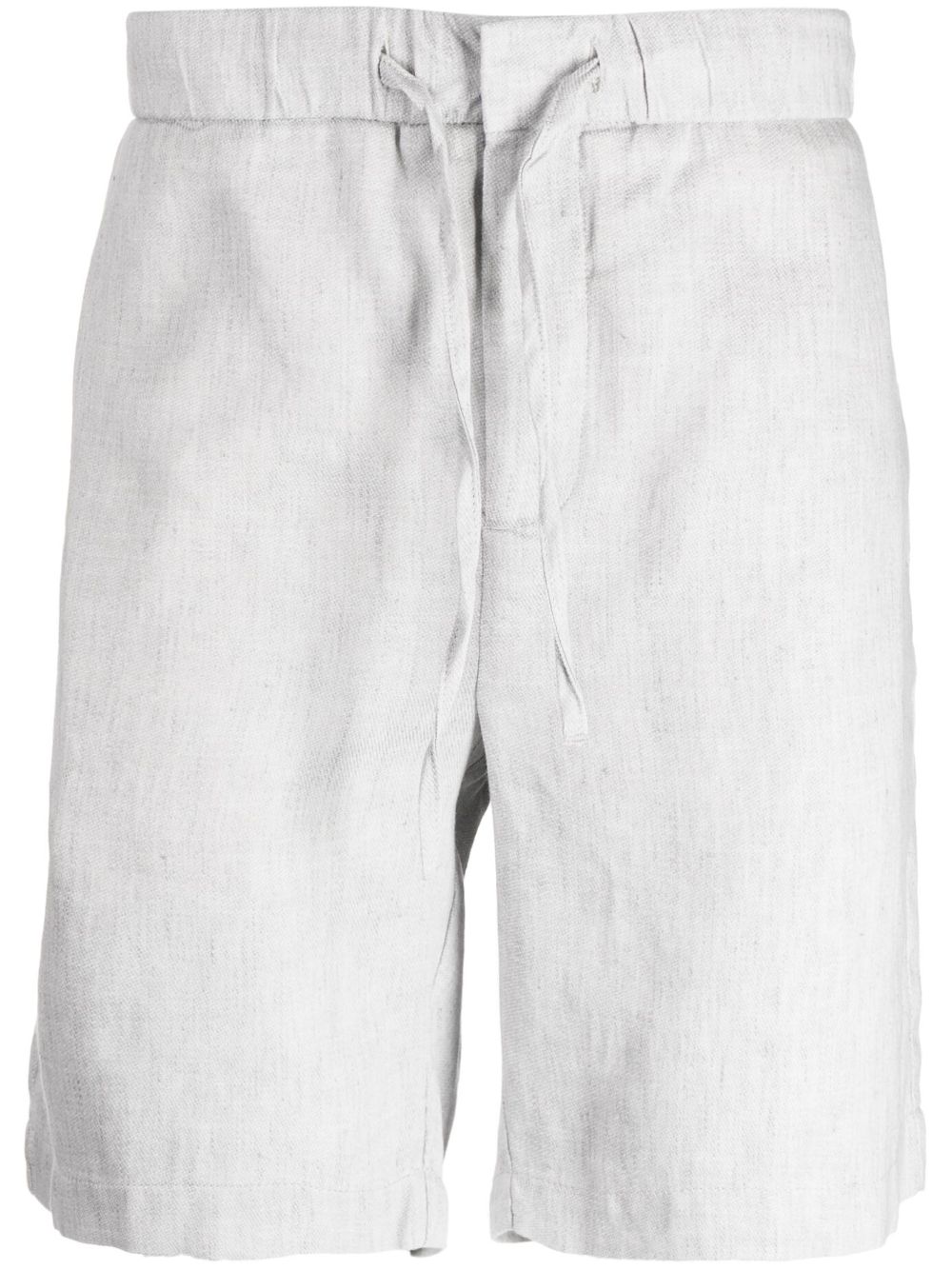 Felipe linen-cotton shorts - Grey