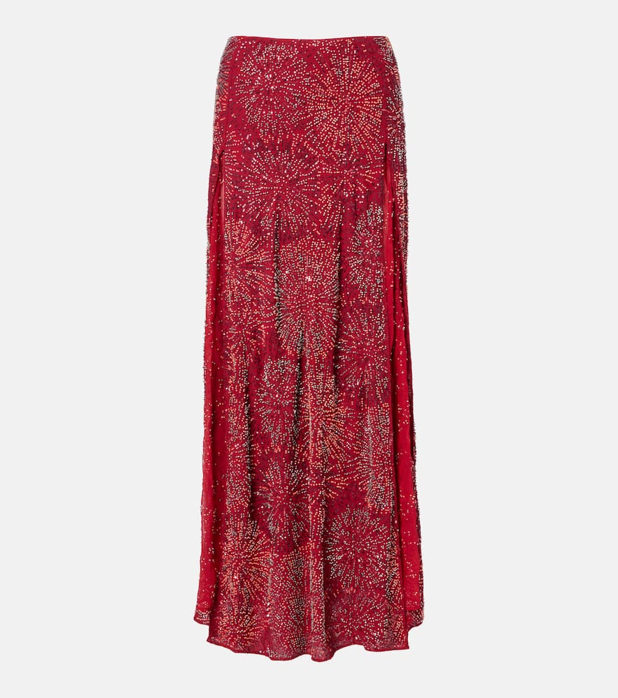 Embellished maxi skirt