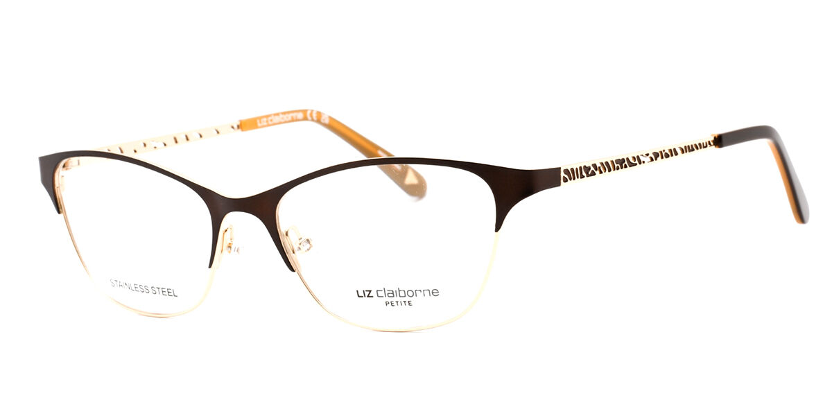 Liz Claiborne L 465 UFM Women's Eyeglasses Brown Size 51 - Blue Light Block Available