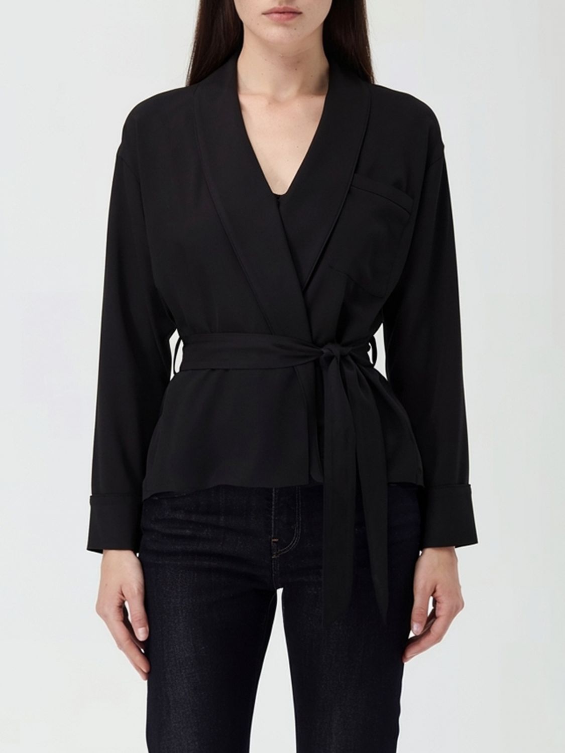 Top Woman color Black
