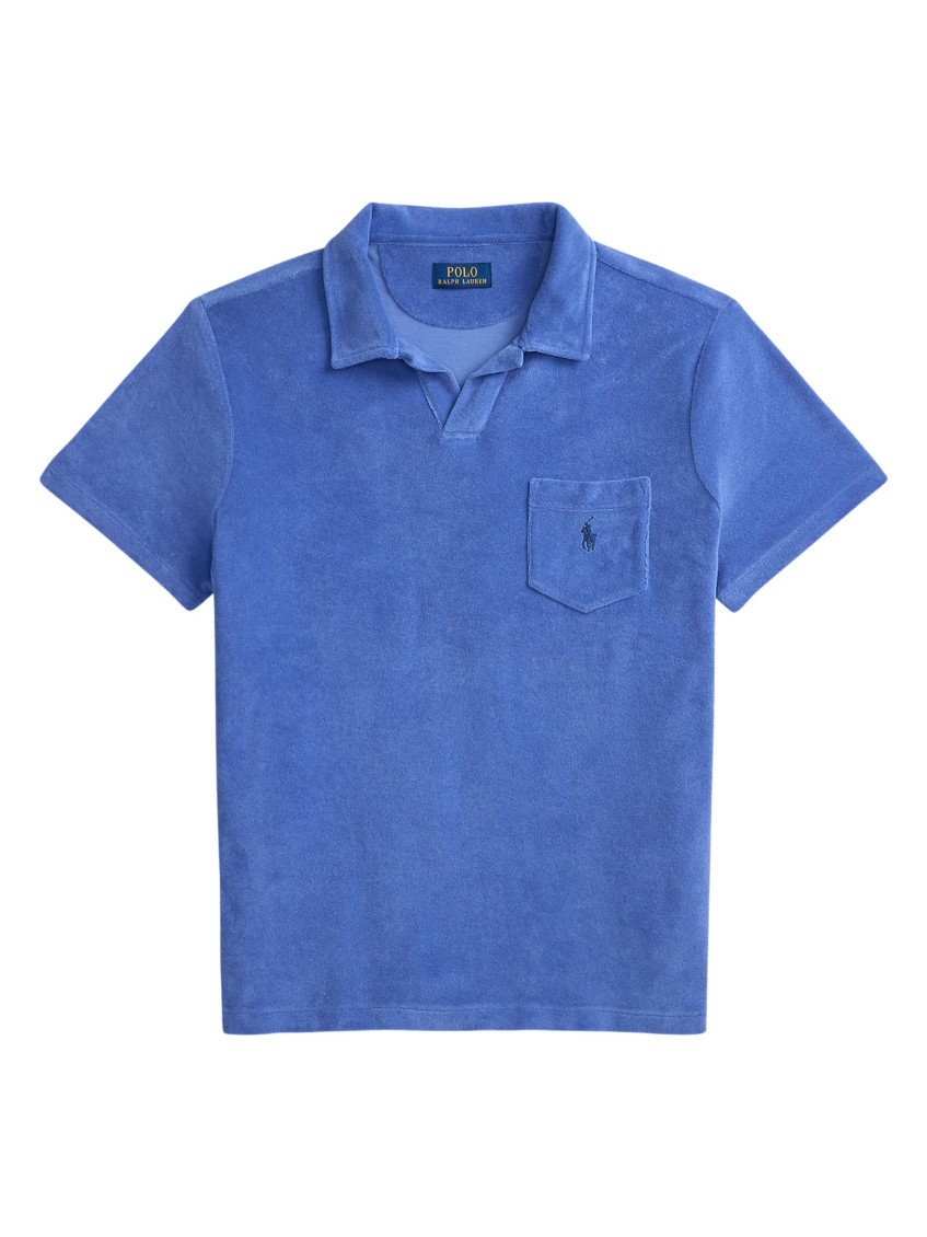 Blue Shirt Collar Polo
