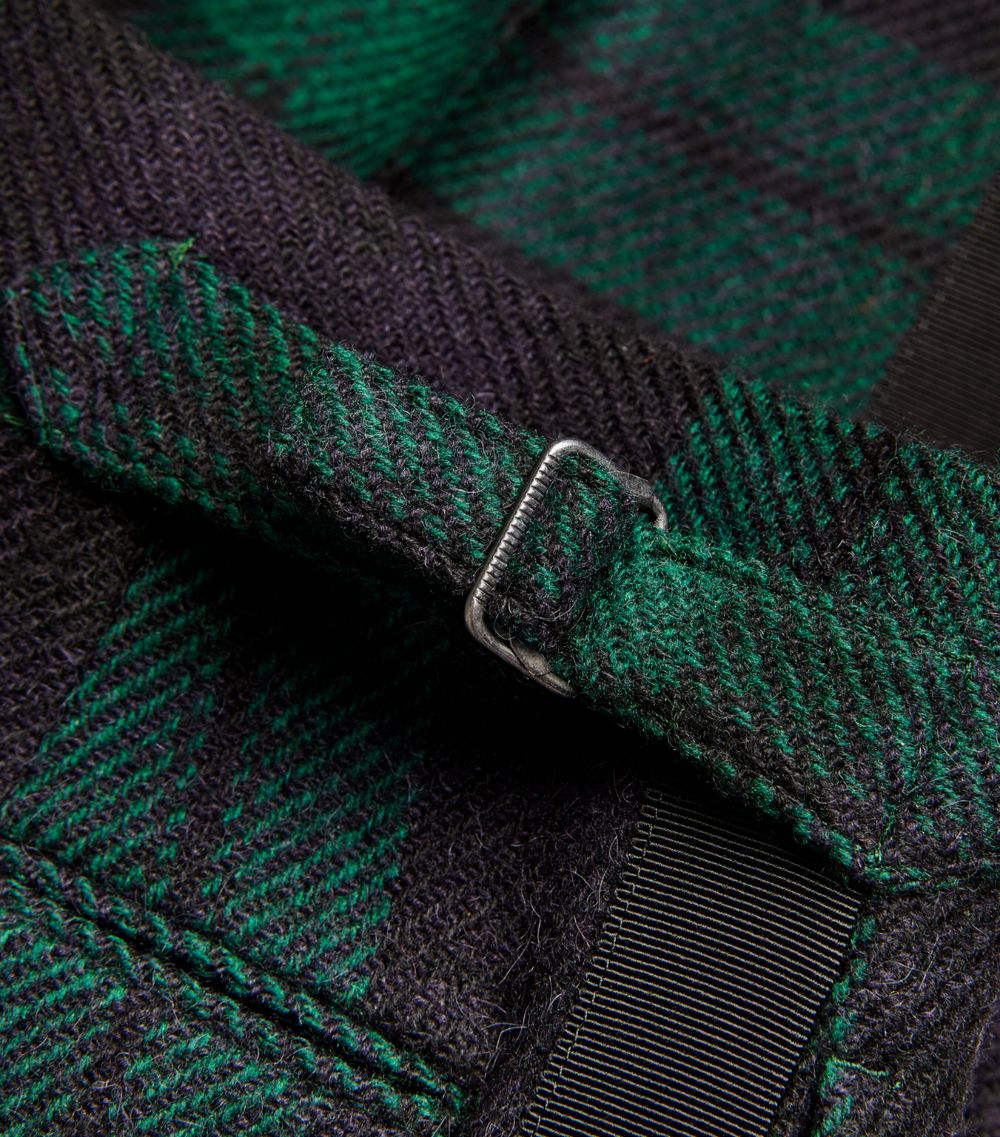 Wool Tartan Tailored Trousers