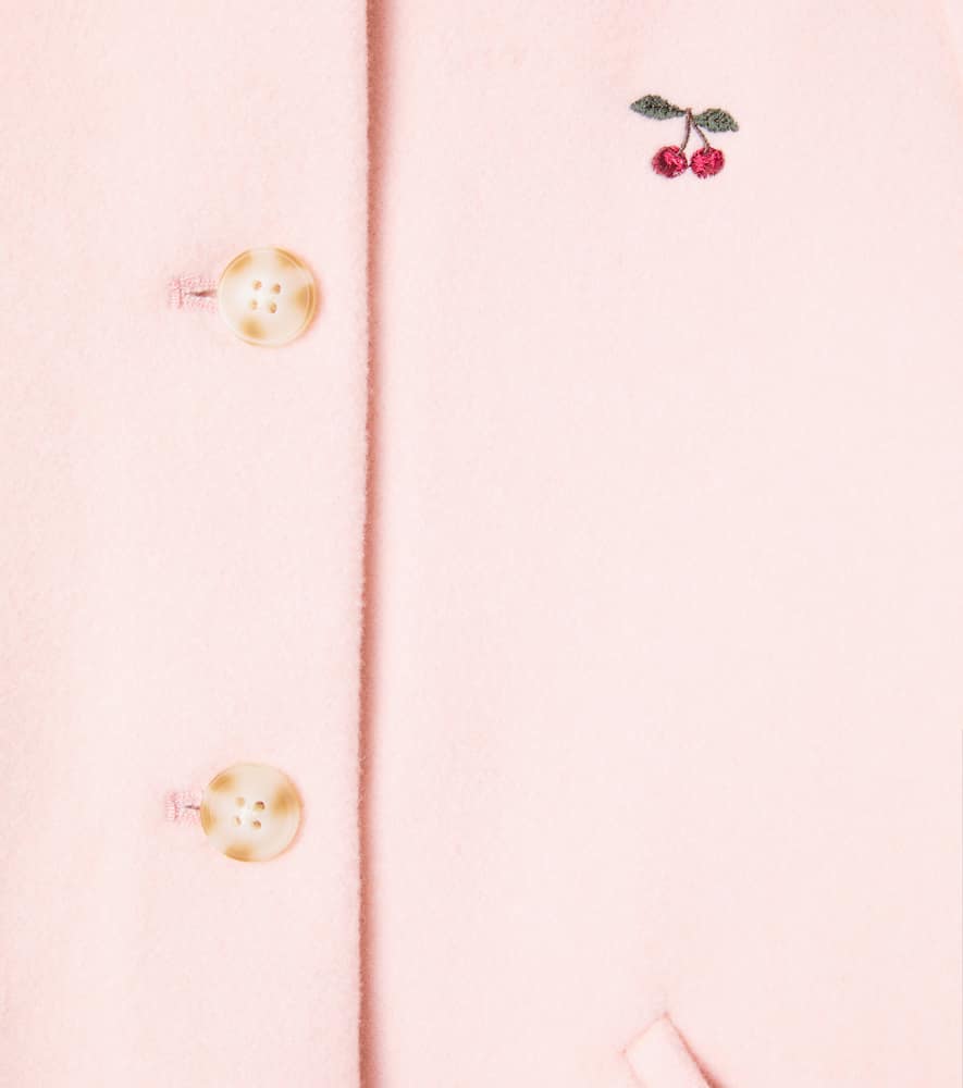 Konges Sløjd Novella embroidered wool-blend coat