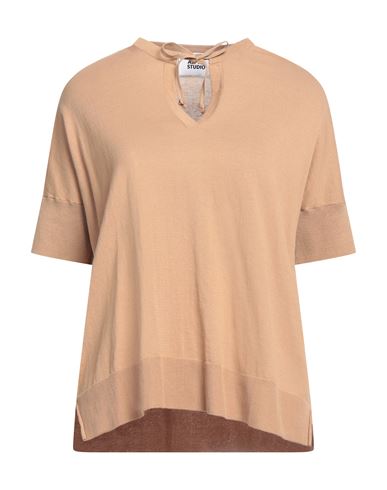 Alpha Studio Woman Sweater Sand Size 4 Cotton