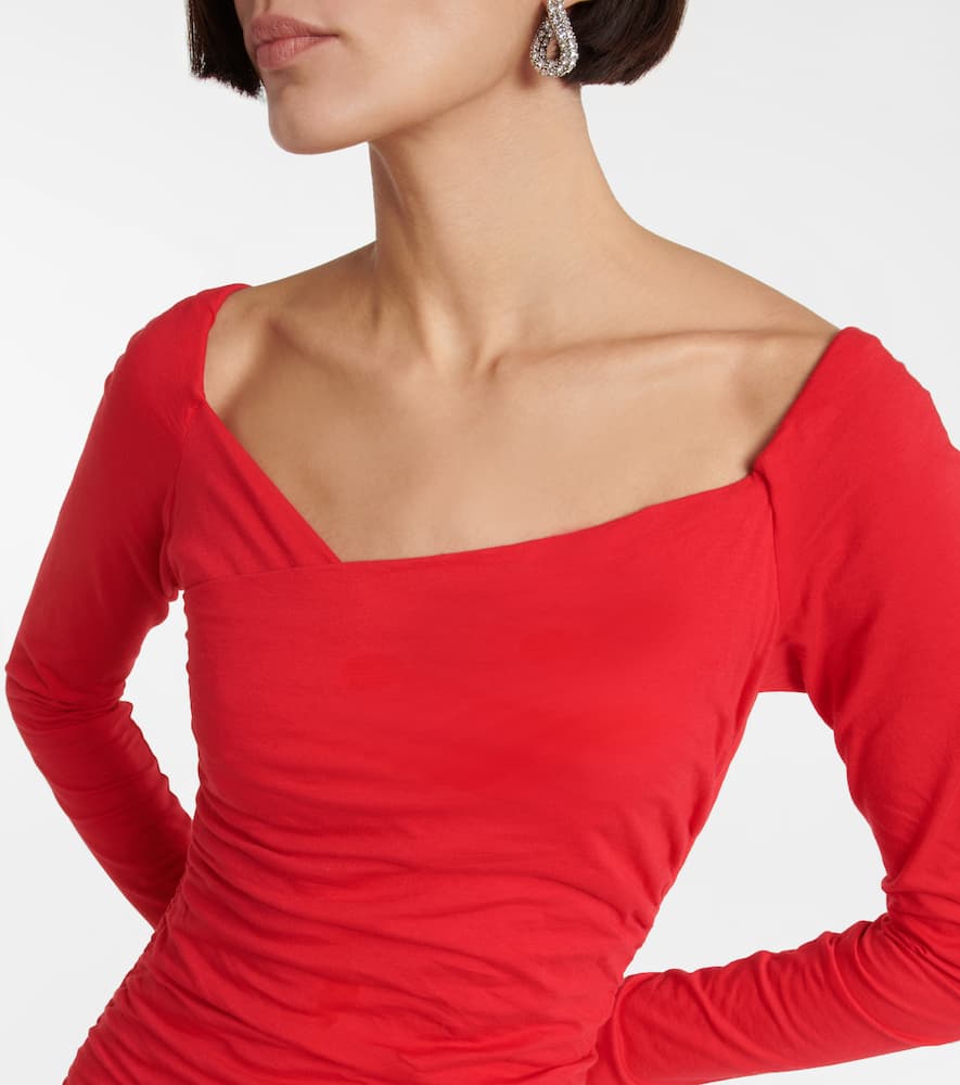 Gauzy Whisper jersey midi dress