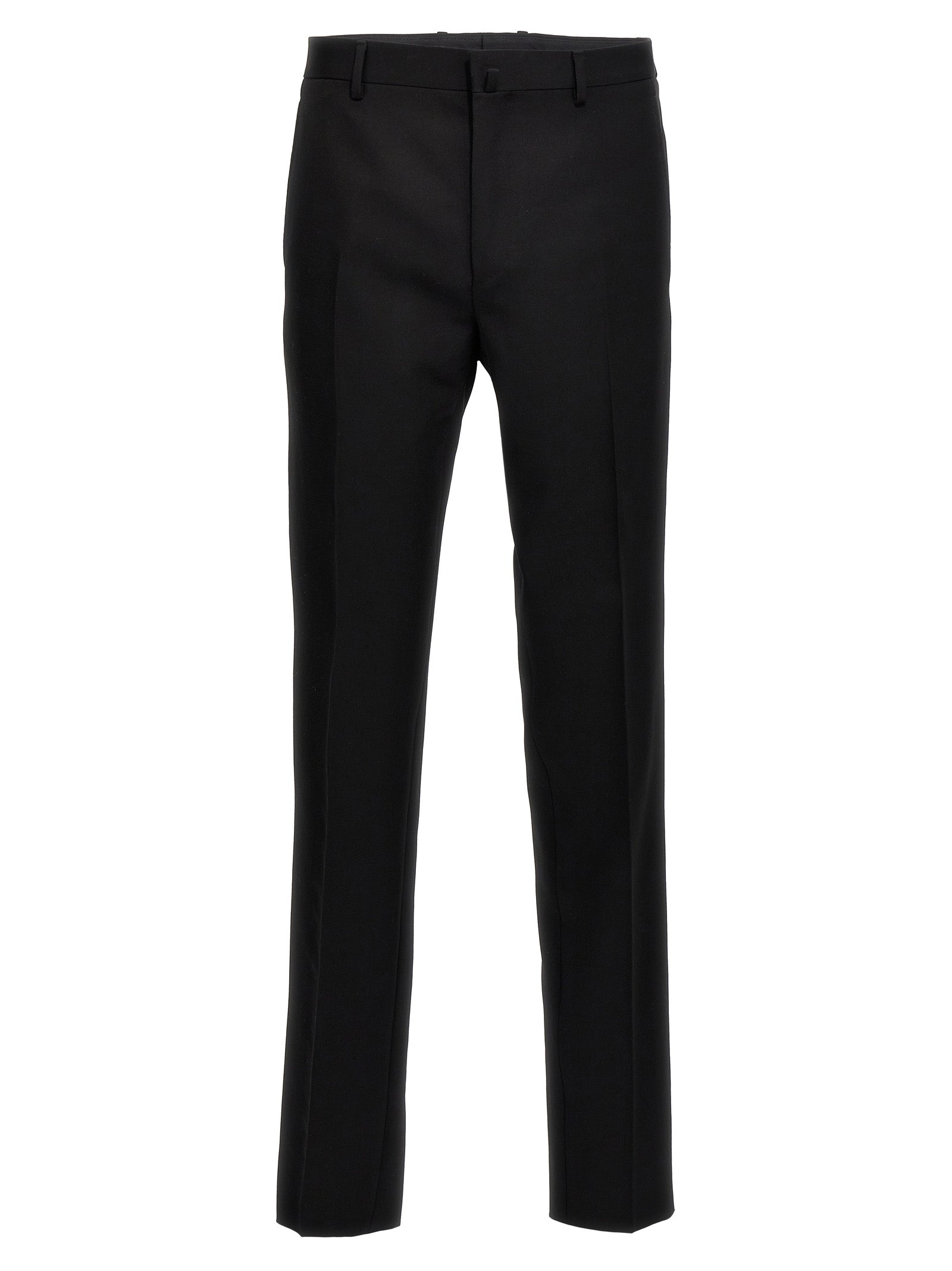 Wool Dress Trousers — Black