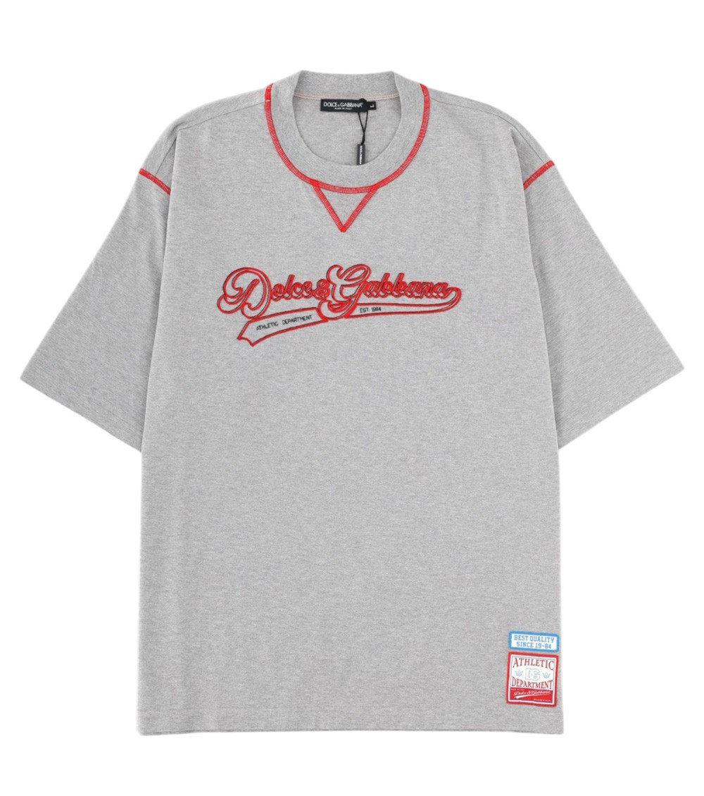 Dolce&Gabbana - crew neck shirt short sleeves contrast stitching