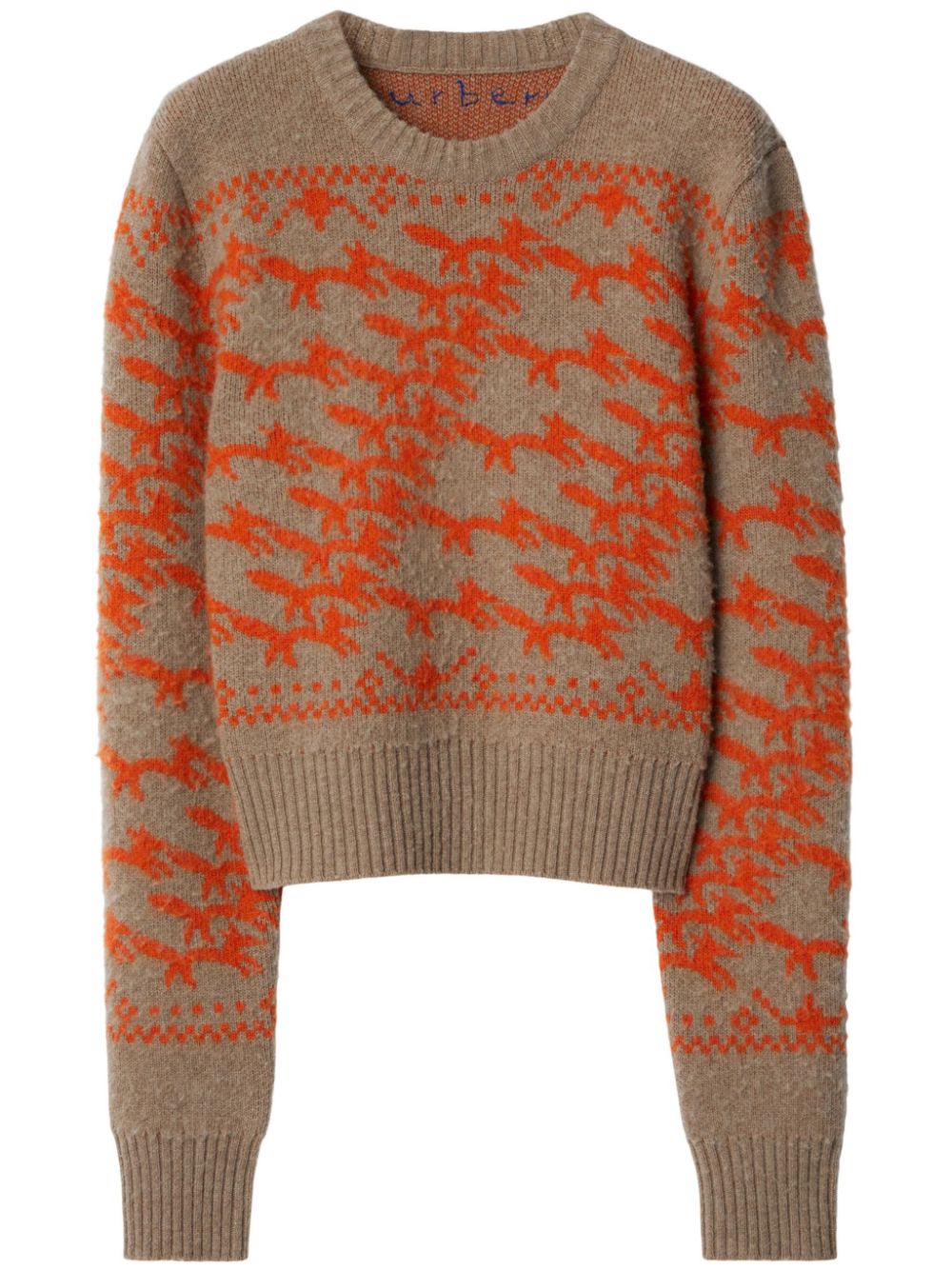 Cropped fox jumper - Brown