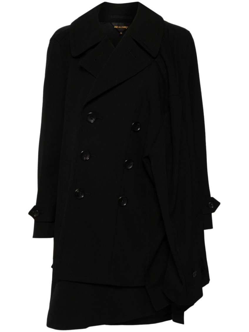 Black asymmetric Coat