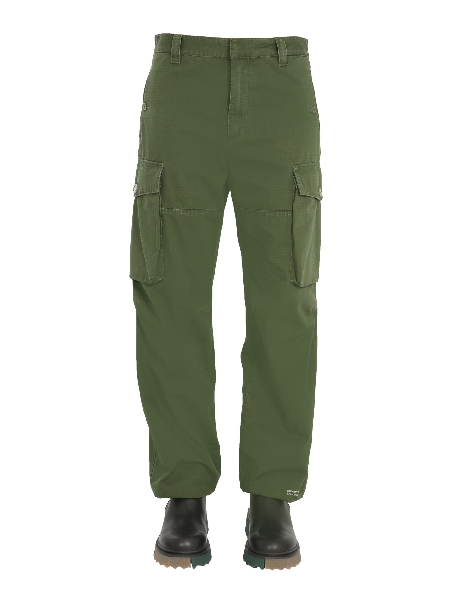 Straight-leg cargo trousers