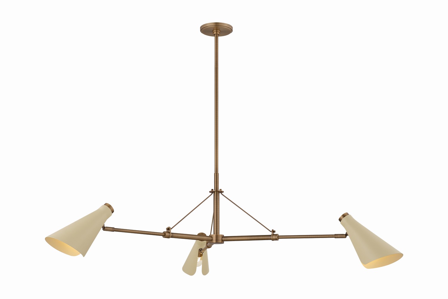 Patina Brass Chandelier from the Andersen Collection