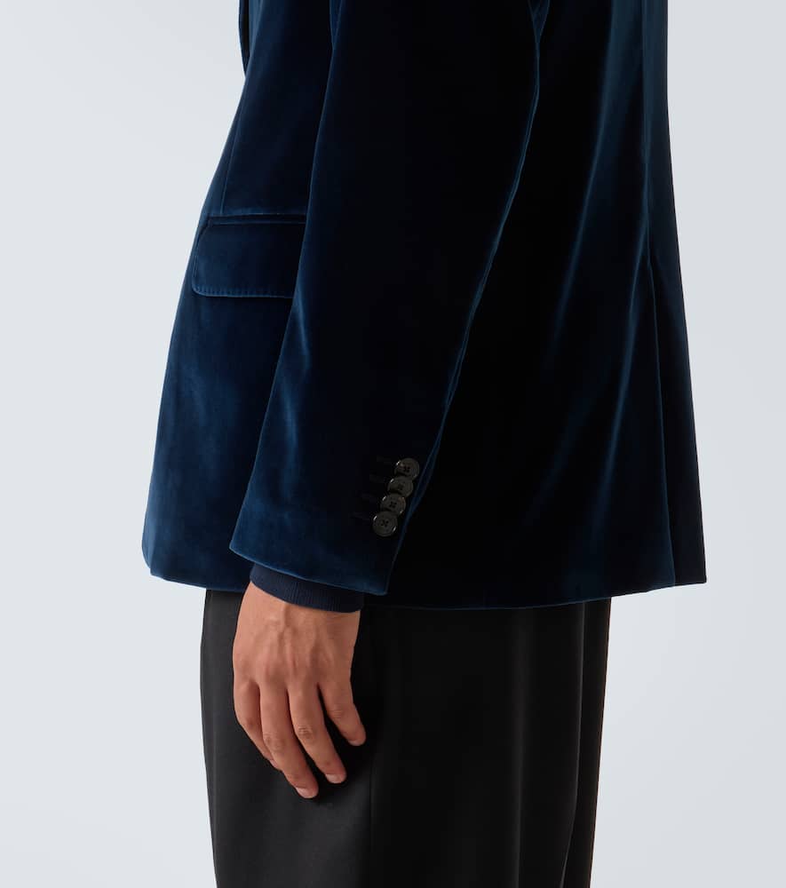 Cotton velvet blazer