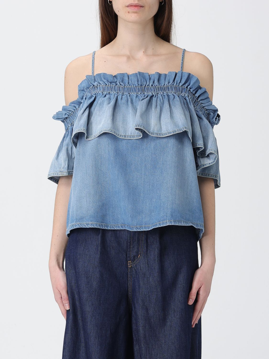 Top Woman color Denim