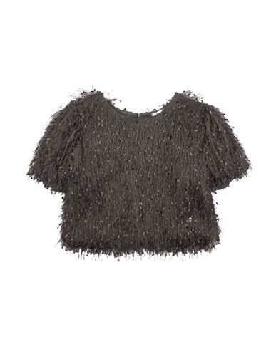 Kid Girl Top Charcoal Size 12 Polyester, Polyamide