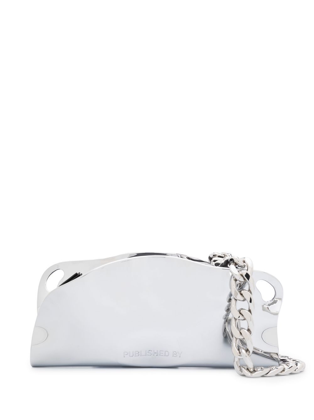 Mayzie chrome shoulder bag - Silver