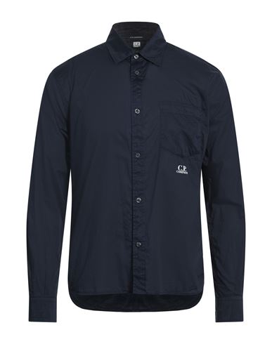 C. p. Company Man Shirt Midnight blue Size XL Cotton