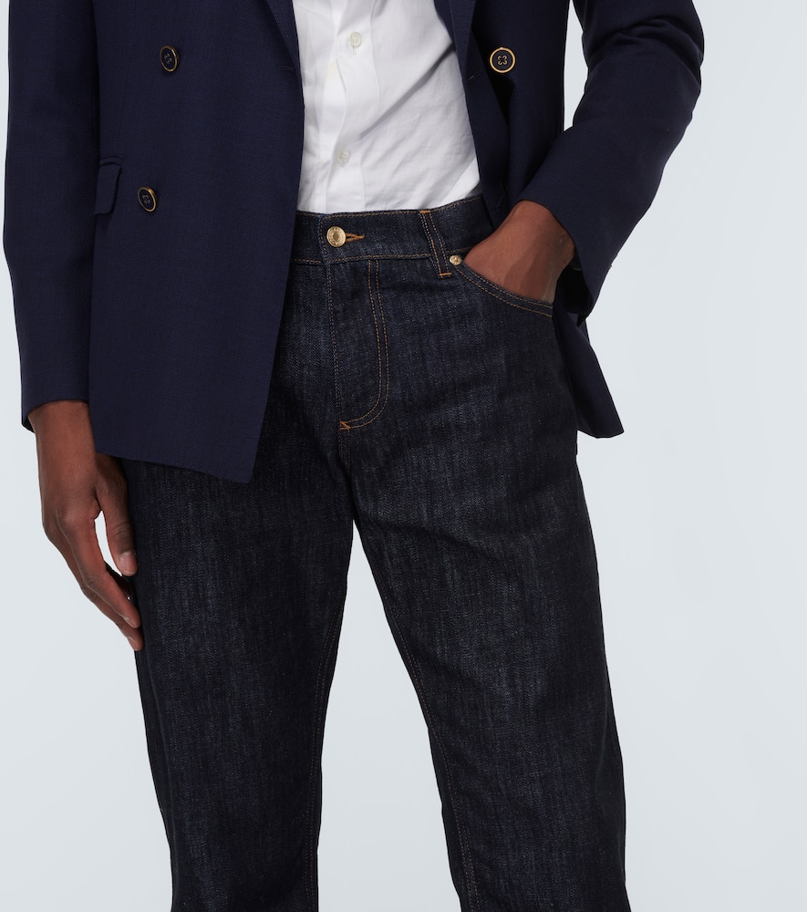 Mid-rise slim jeans