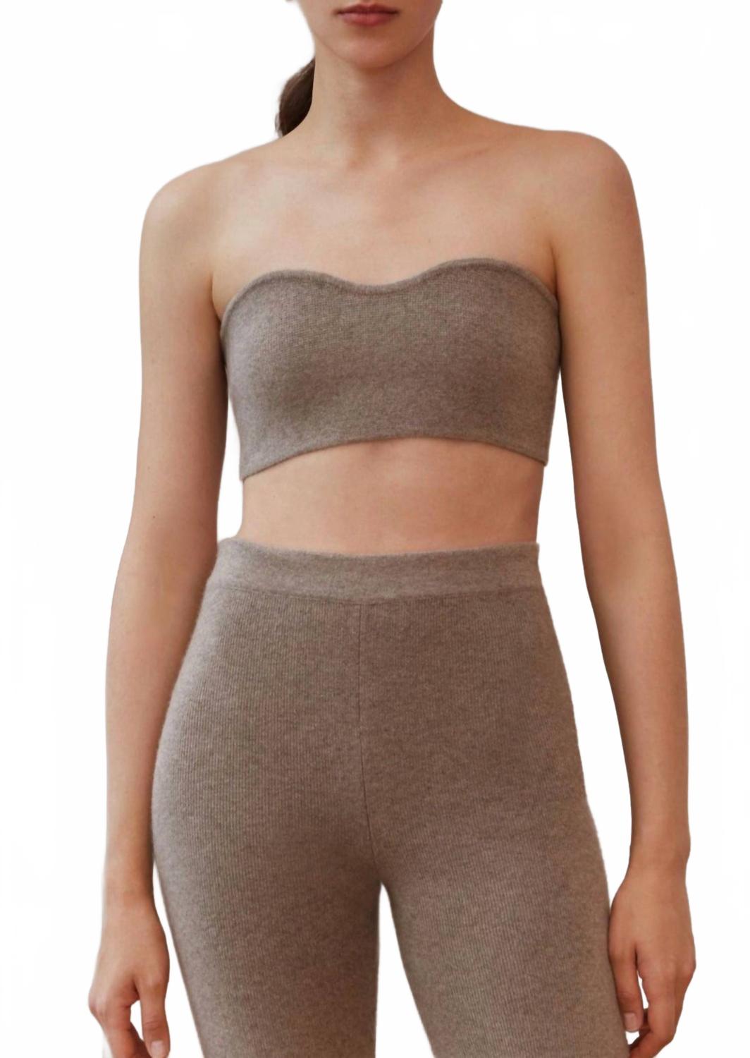 Angela Bandeau In Tan