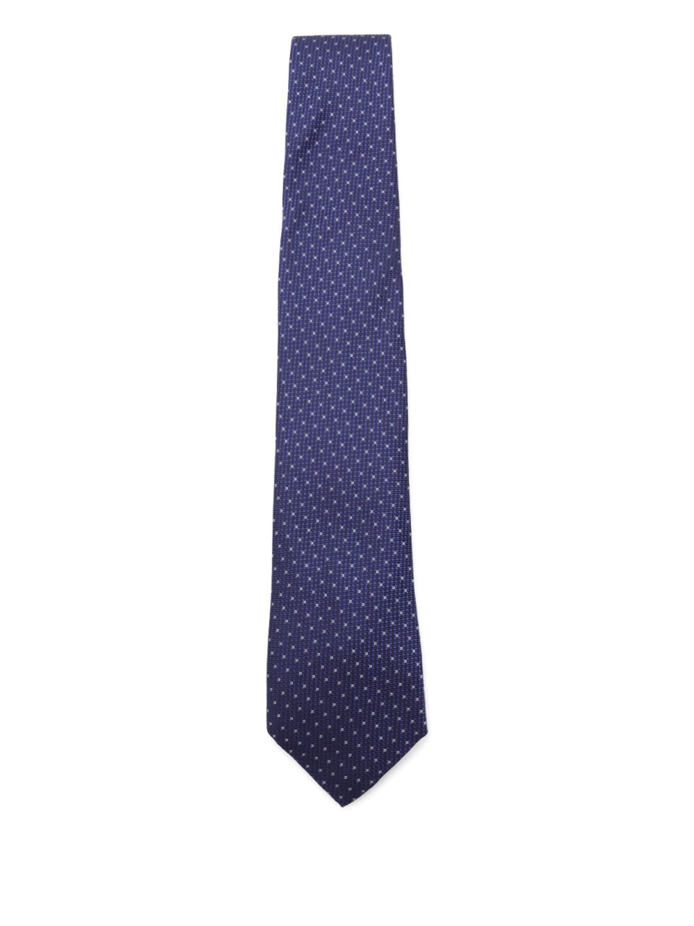 Geometric-pattern tie - Blue