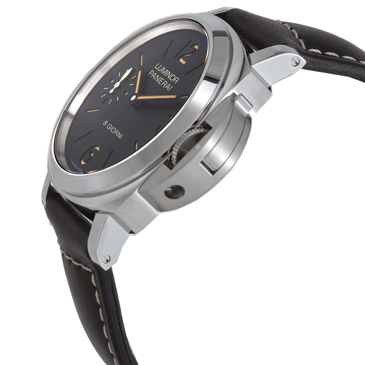Pre-owned Luminor Base Automatic Black Dial Mens Watch PAM00915