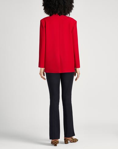 Woman Blazer Red Size 2 Polyester, Viscose, Elastane
