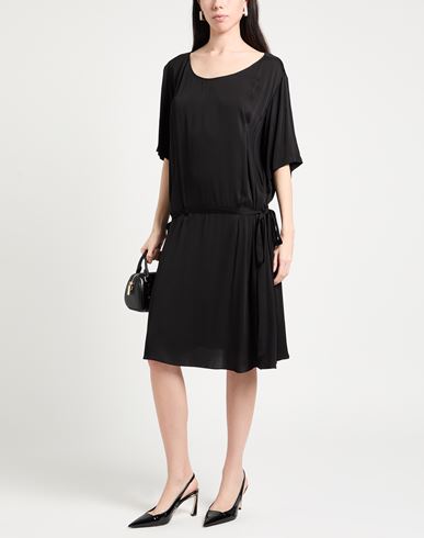 Aspesi Woman Midi dress Black Size 2 Viscose