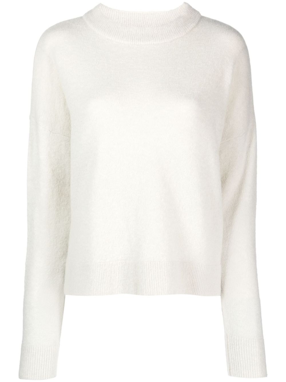 Crew-neck long-sleeve jumper - Neutrals