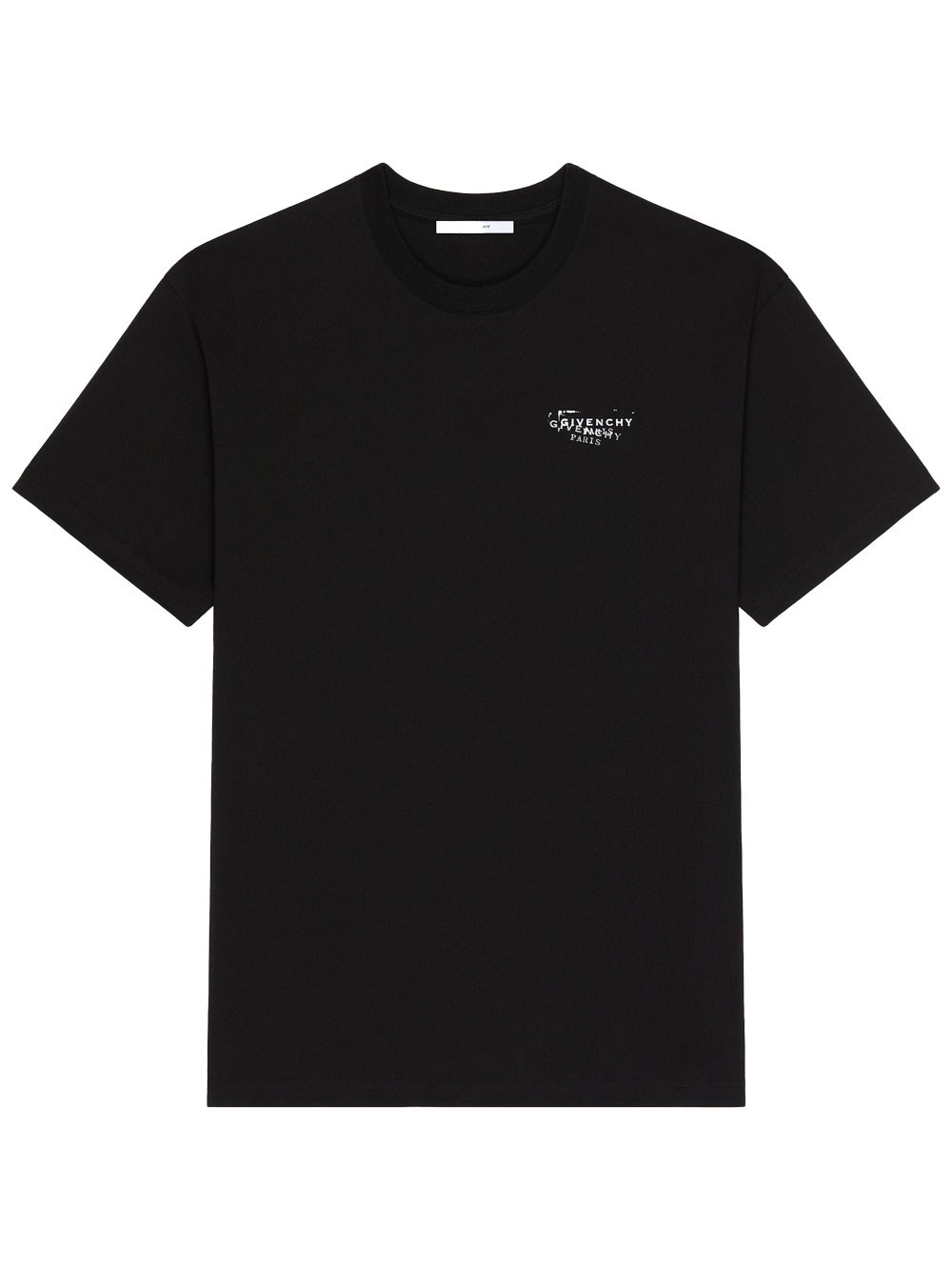 Stamp Print Cotton T-Shirt