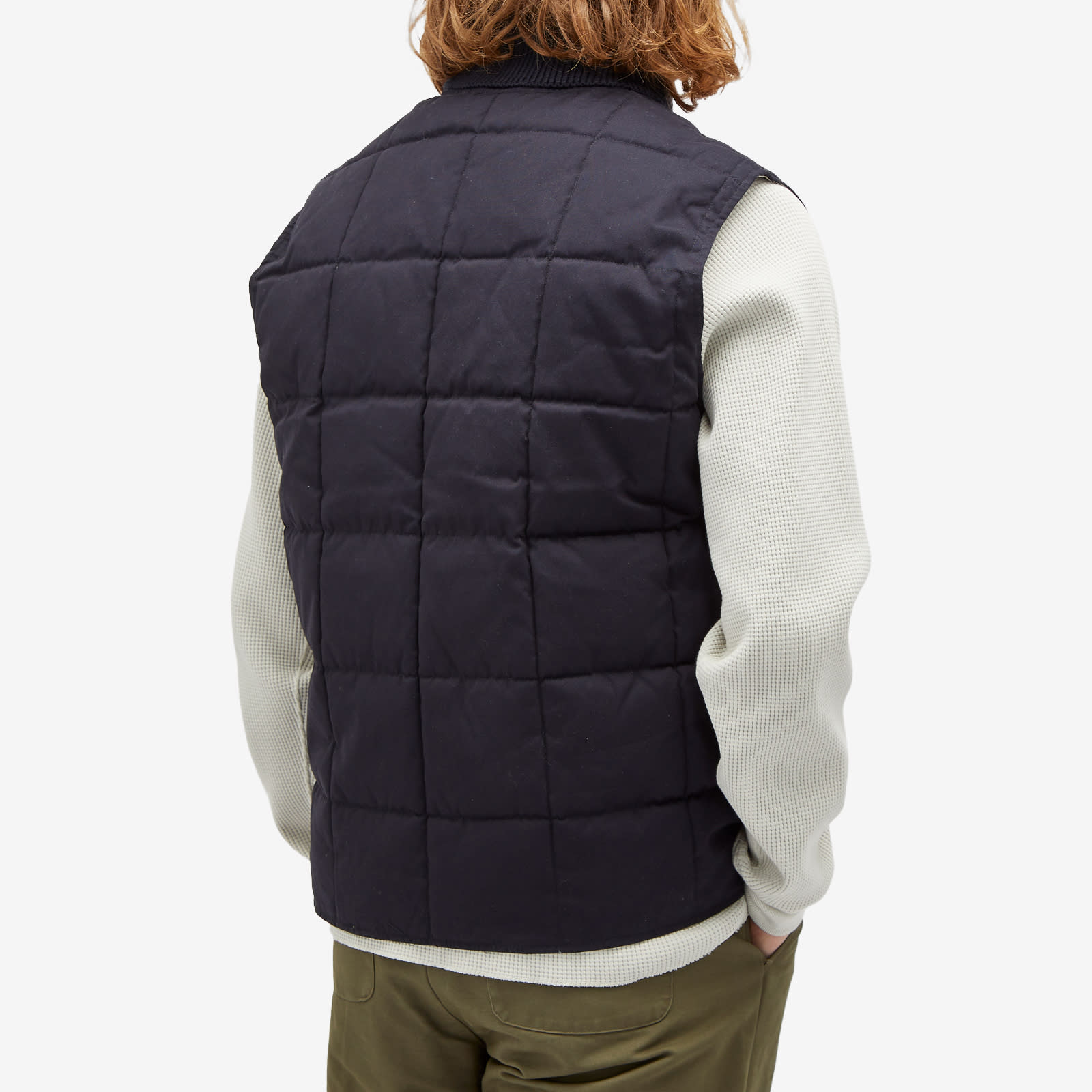 Armor-Lux Men's Padded Zip Vest in Rich Navy