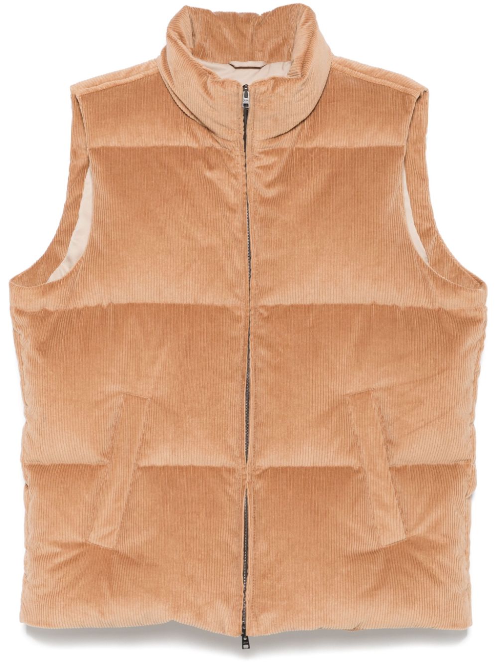 Corduroy gilet - Brown