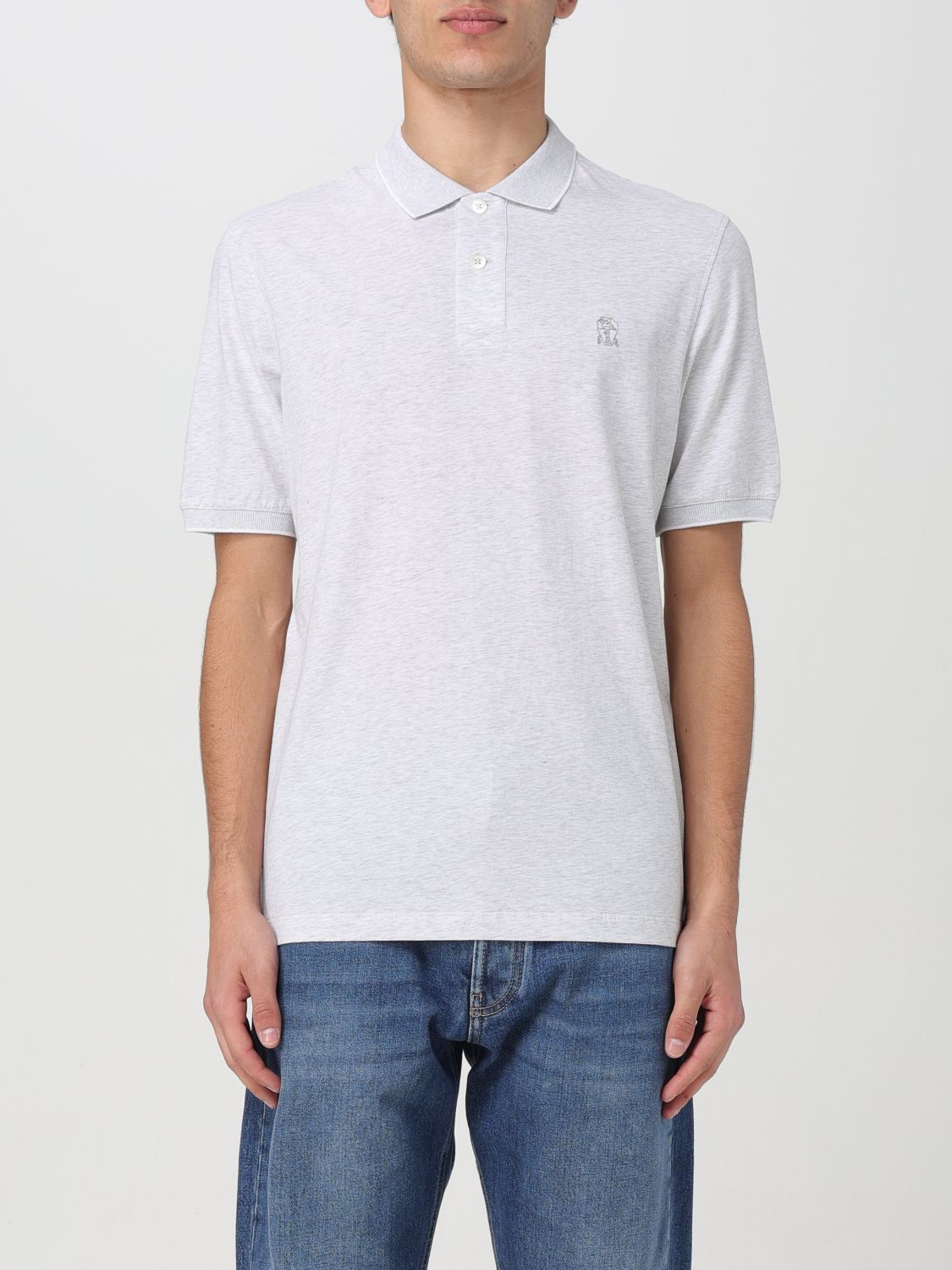 Polo Shirt Men color Grey