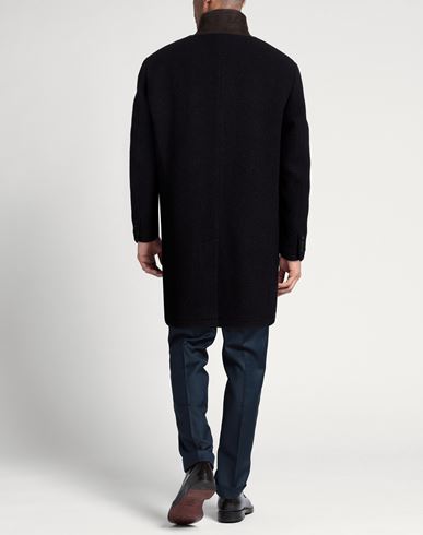 Man Coat Midnight blue Size 3XL Wool, Polyamide, Acrylic, Polyester, Mohair wool