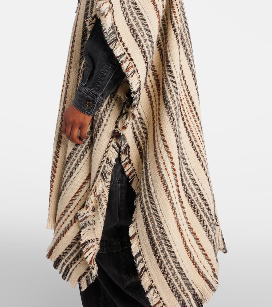 Iseline striped poncho