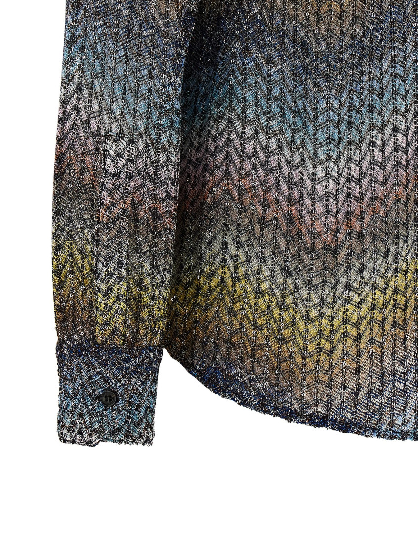 Lamé Viscose Shirt