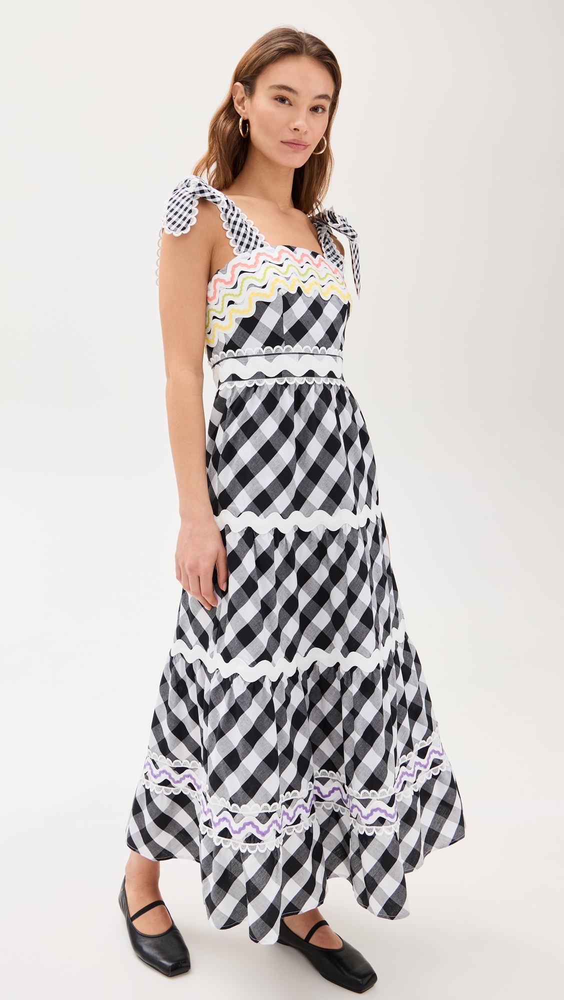 Jade Vichy Black Dress Multi