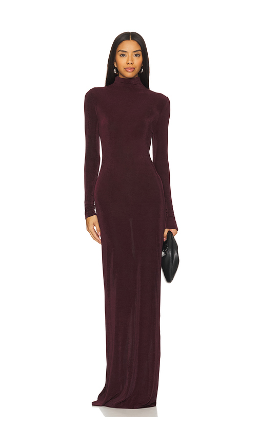 SEROYA Kim Maxi Dress in Black - Black. L also in