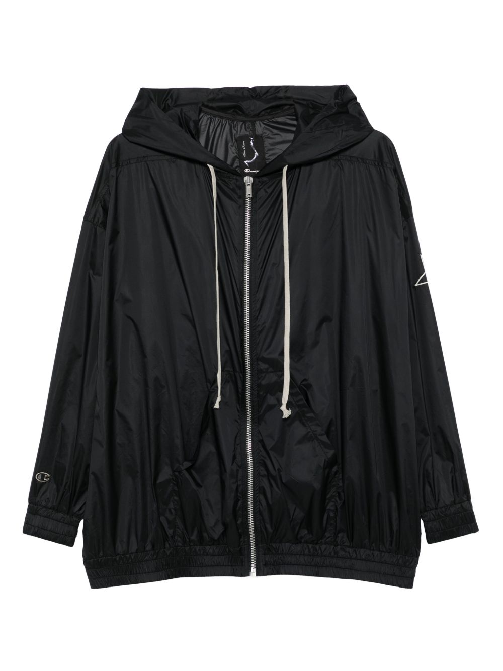 Rick Owens X Champion logo-patch jacket - Black